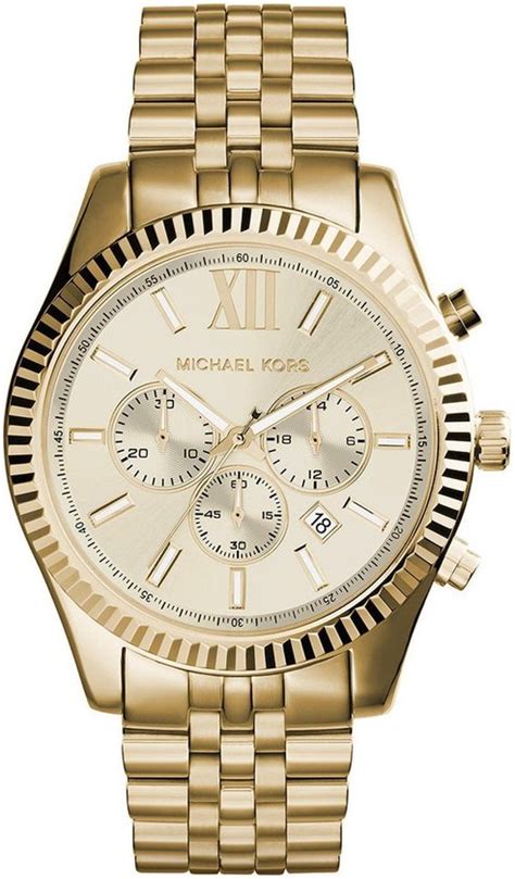 michael kors heren horloge goud|michael kors gold tones.